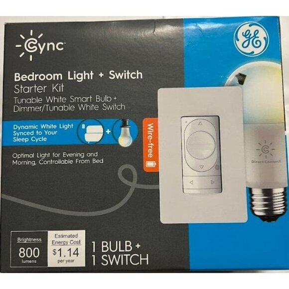 Cync by GE Bedroom Light & Switch Starter Kit - Picture 1 of 2